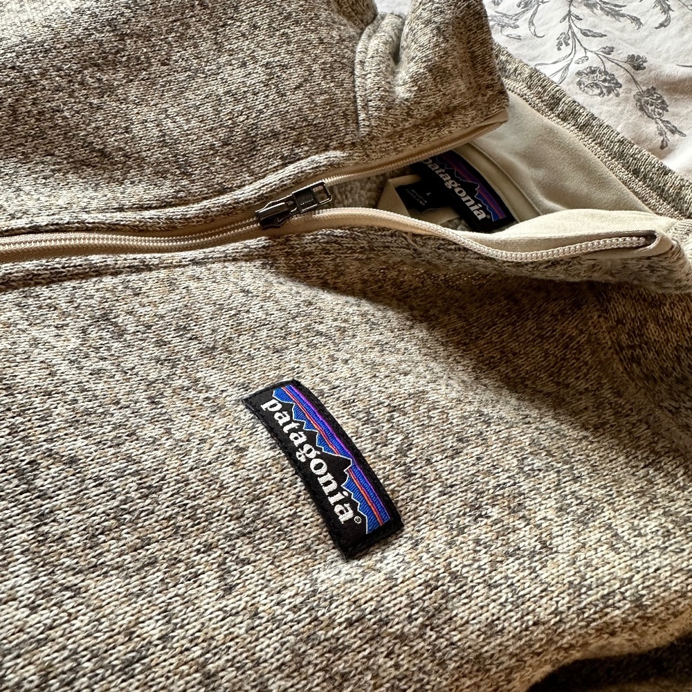 Patagonia Better Sweater 1/4 Zip Fleece Pullover, Large, Pelican